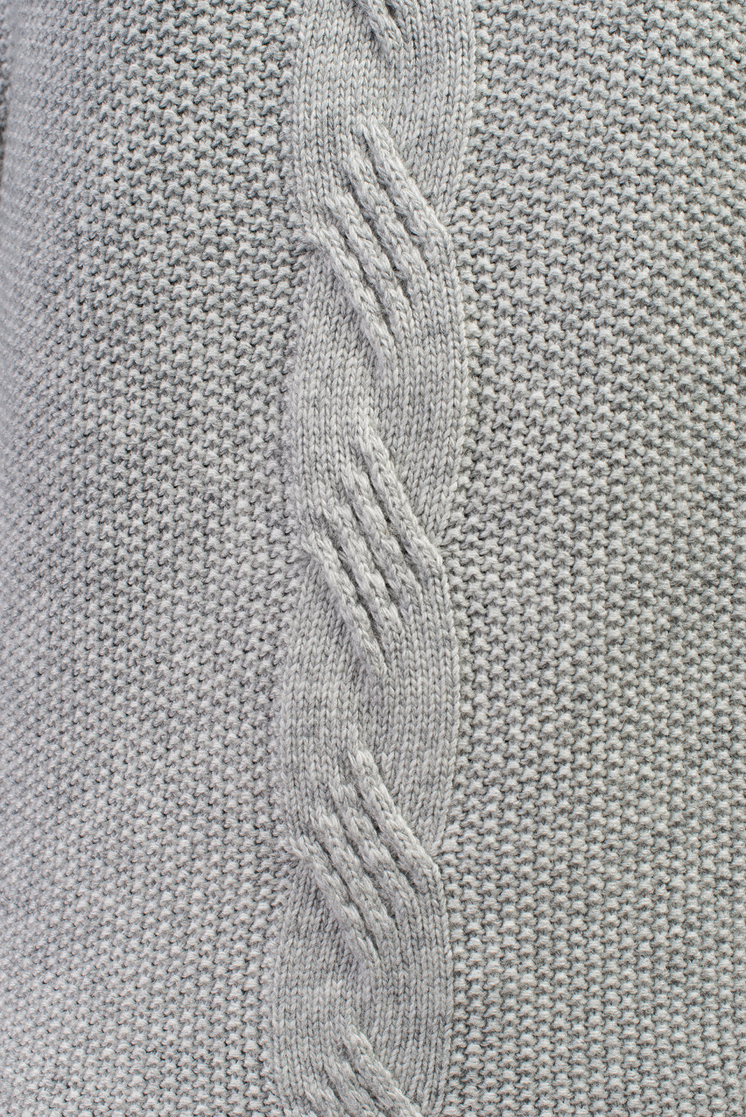 Pull à torsade femme mélange cachemire, coloris Gris, vue 4 | Dalle Piane Cashmere