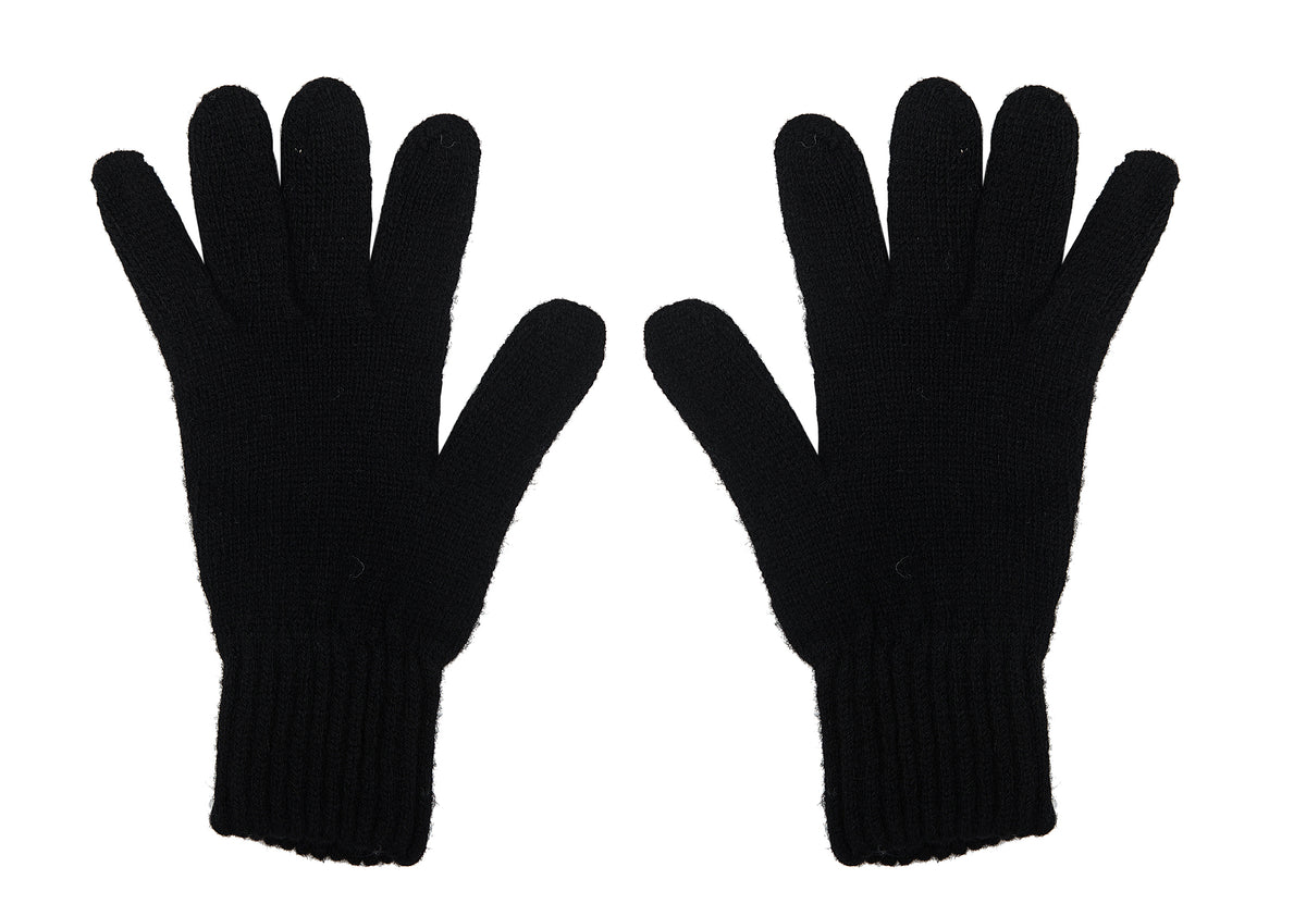 Gants femme mélange cachemire, coloris Noir | Dalle Piane Cashmere