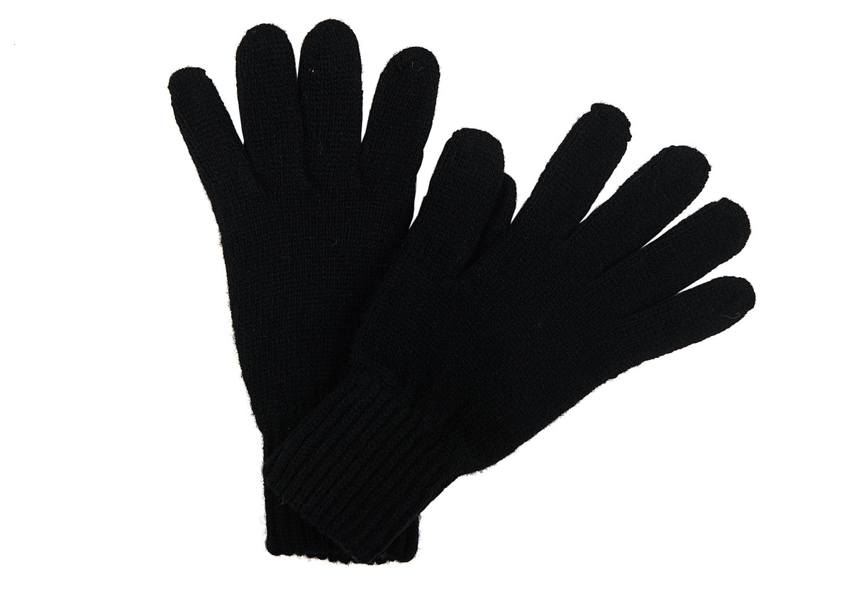 Gants femme mélange cachemire, coloris Noir, vue 2 | Dalle Piane Cashmere