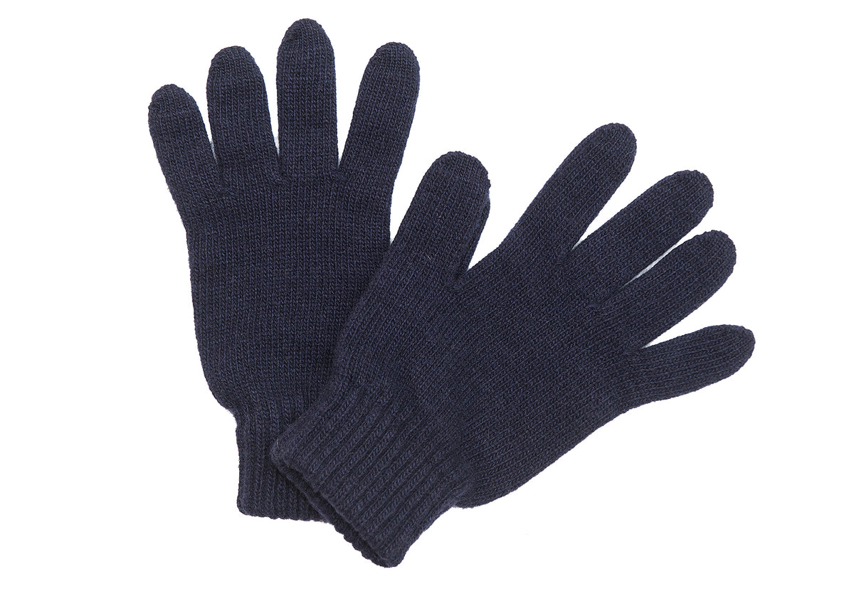 Guanti in misto cashmere Uomo, colore Blu, vista 2 | Dalle Piane Cashmere
