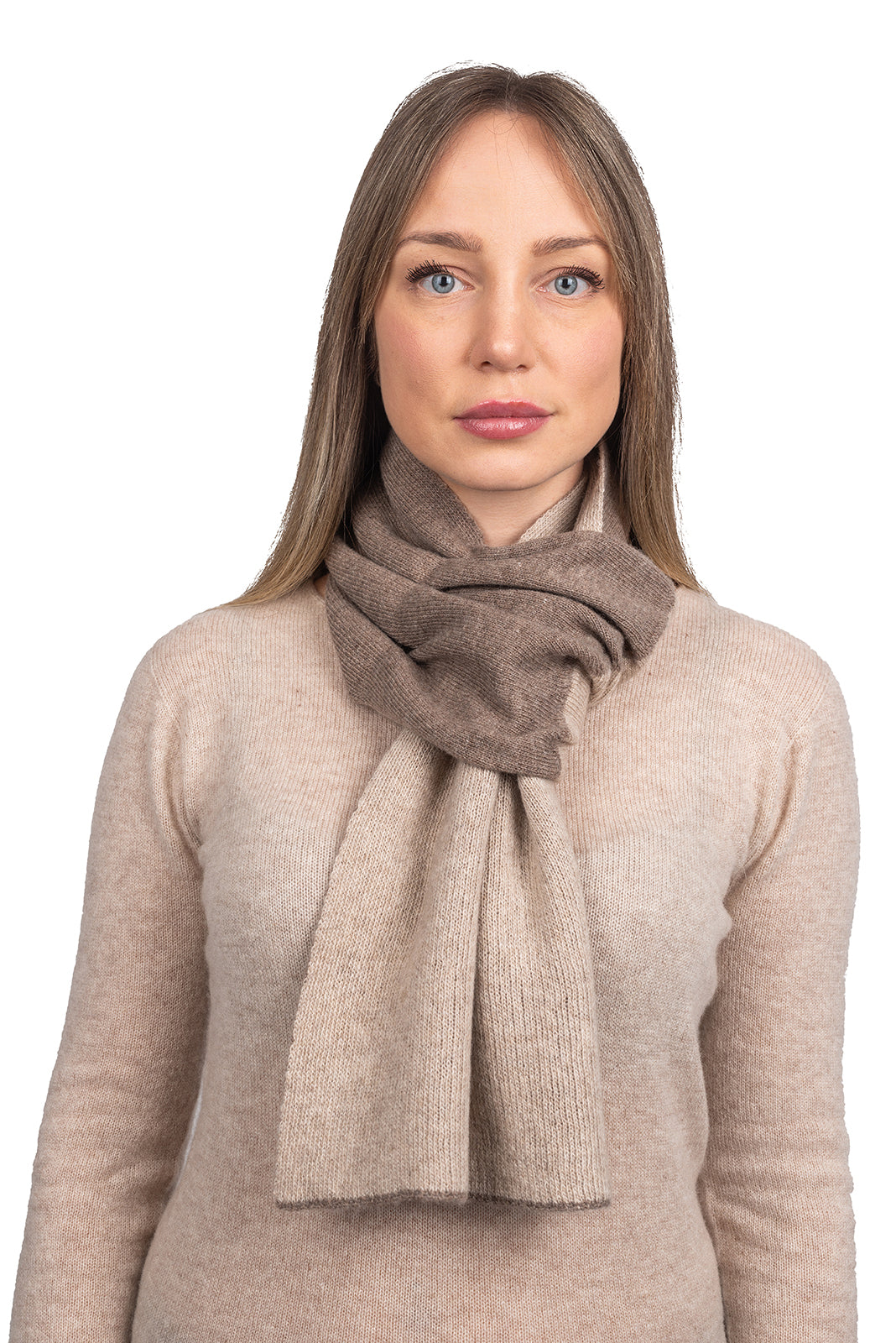 Scaldacollo misto cashmere, colore Beige/Visone | Dalle Piane Cashmere