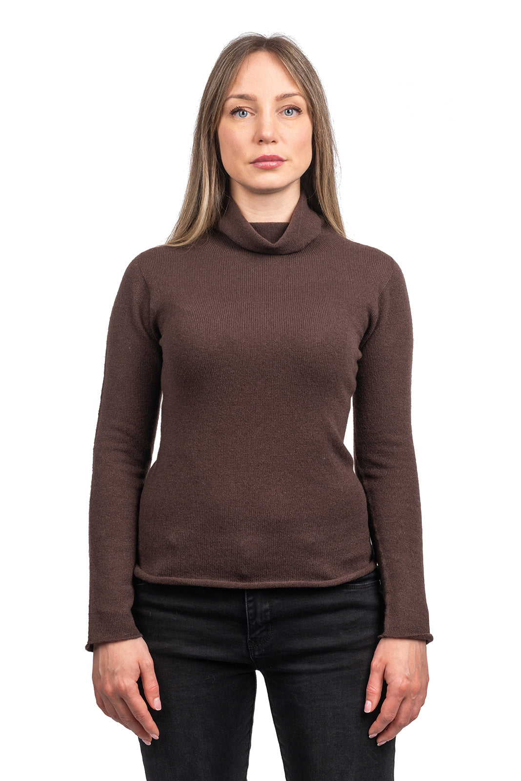 Dolcevita 100% cashmere, colore Marrone | Dalle Piane Cashmere