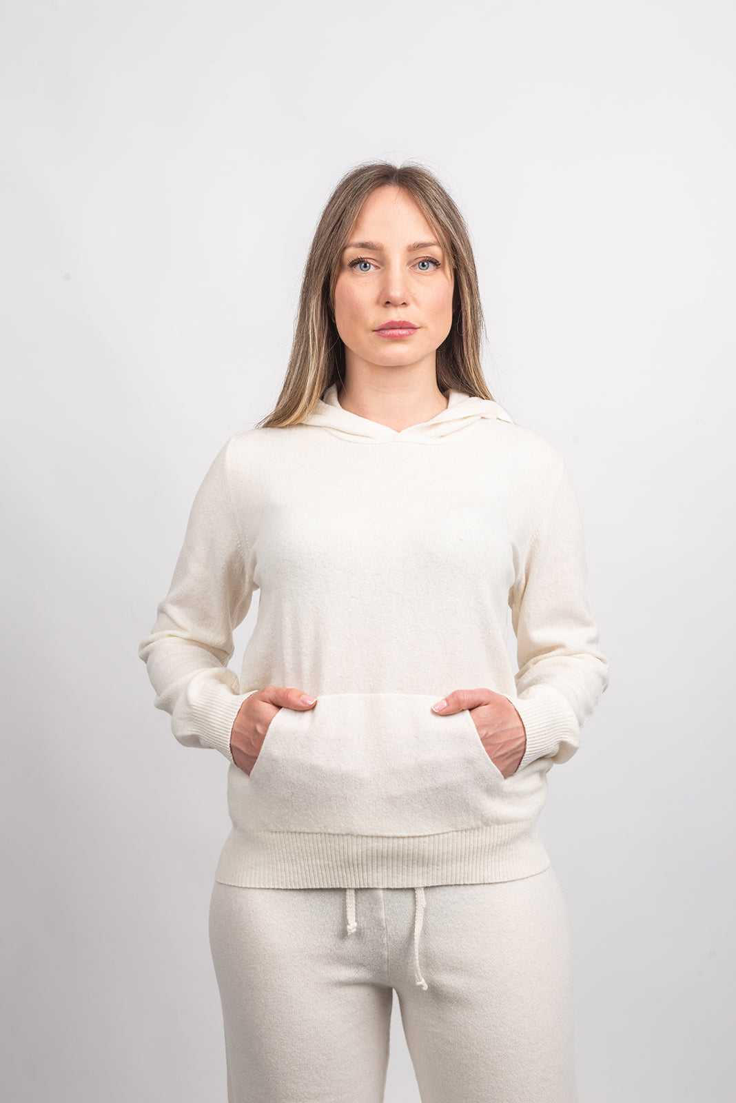 Sweat à capuche femme mélange cachemire, coloris Gris, vue 6 | Dalle Piane Cashmere