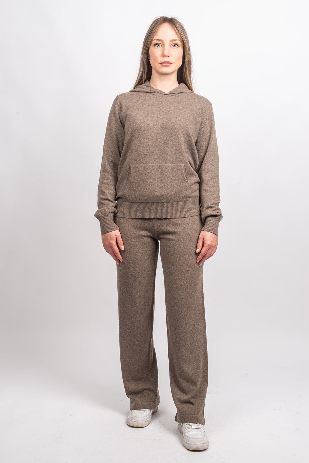 Pantalon femme mélange cachemire, coloris Vison, vue 4 | Dalle Piane Cashmere