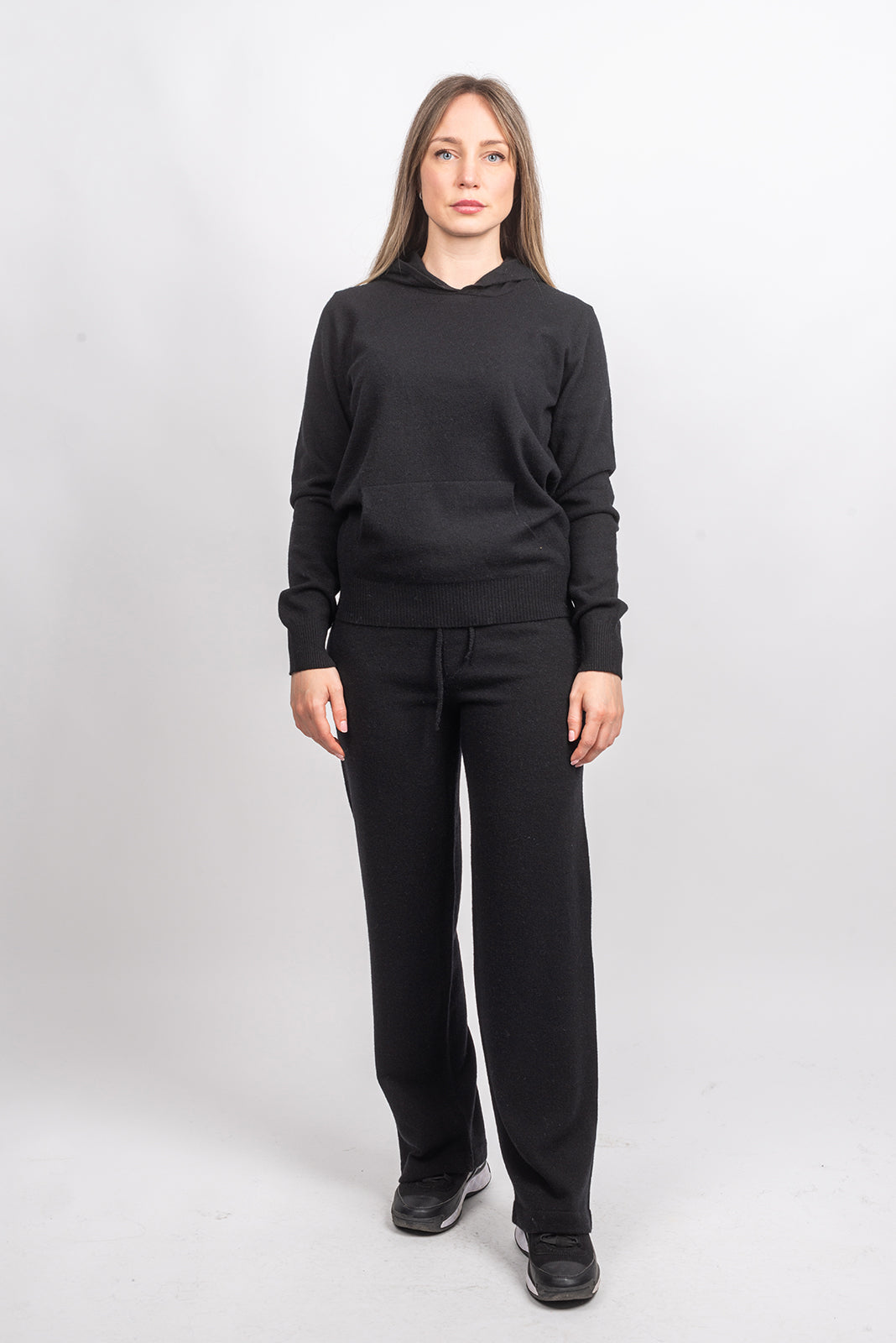 Pantalon femme mélange cachemire, coloris Noir, vue 3 | Dalle Piane Cashmere