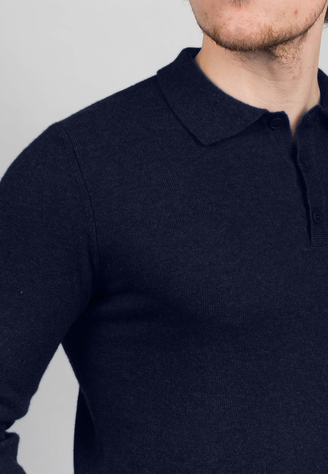 Polo misto cashmere, colore Beige, vista 9 | Dalle Piane Cashmere