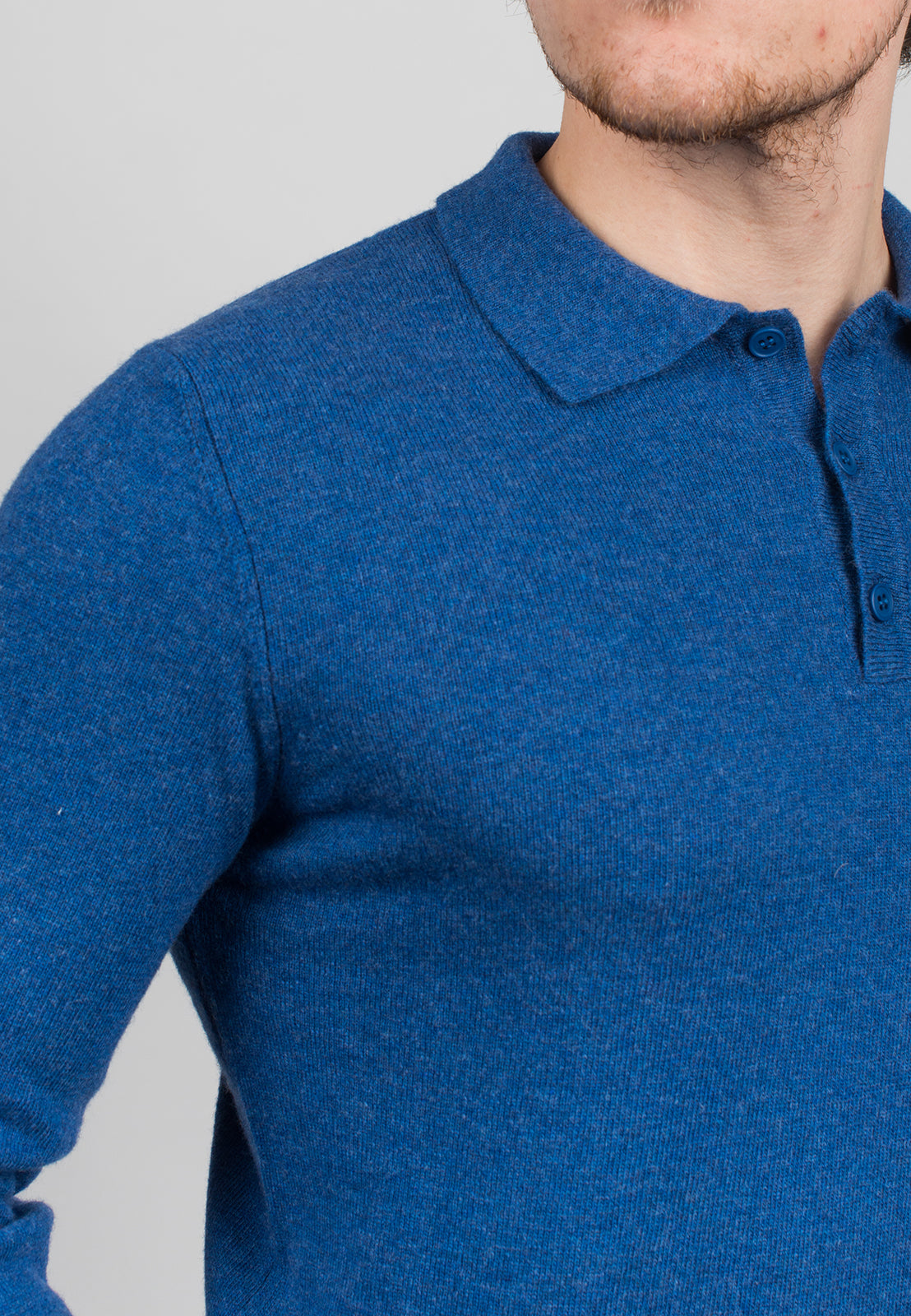 Polo misto cashmere, colore Beige, vista 10 | Dalle Piane Cashmere