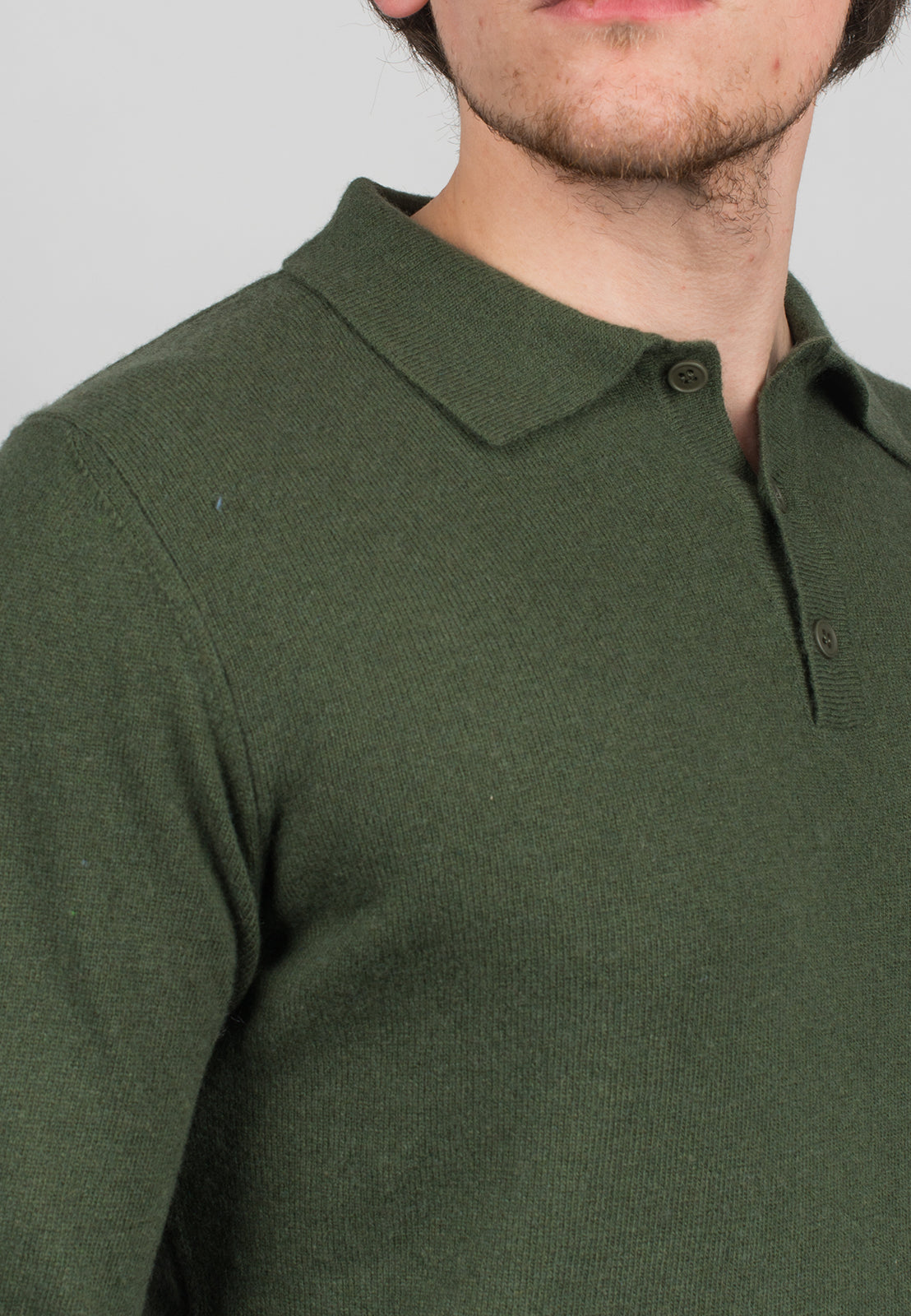 Polo misto cashmere, colore Beige, vista 12 | Dalle Piane Cashmere