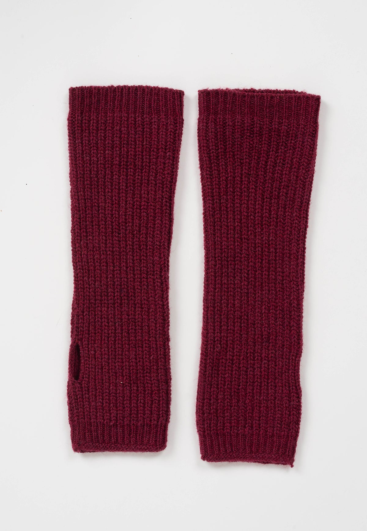 Manchettes, coloris Bordeaux | Dalle Piane Cashmere