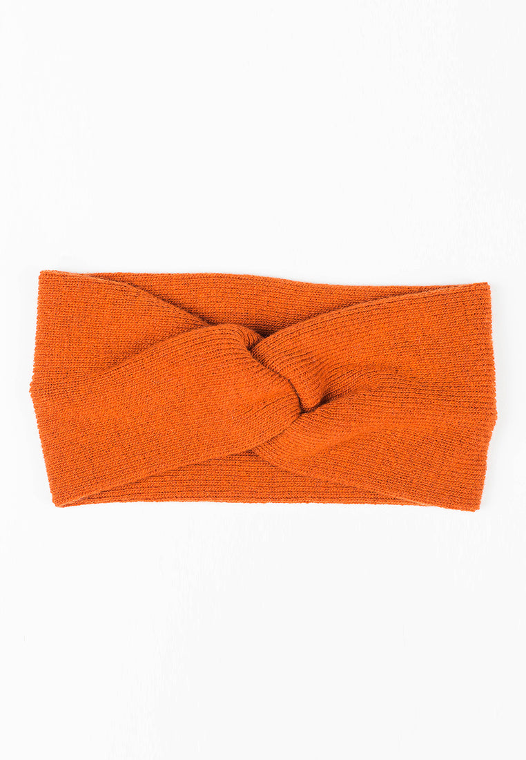 Bandeau femme mélange cachemire, coloris Orange, vue 3 | Dalle Piane Cashmere