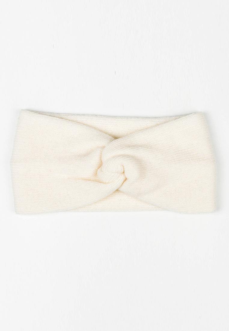 Bandeau femme mélange cachemire, coloris Crème, vue 3 | Dalle Piane Cashmere