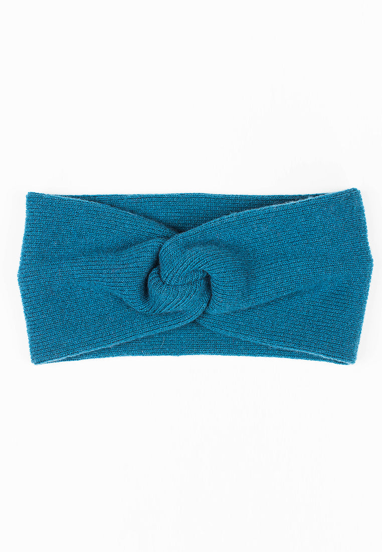 Bandeau femme mélange cachemire, coloris Pétrole, vue 3 | Dalle Piane Cashmere