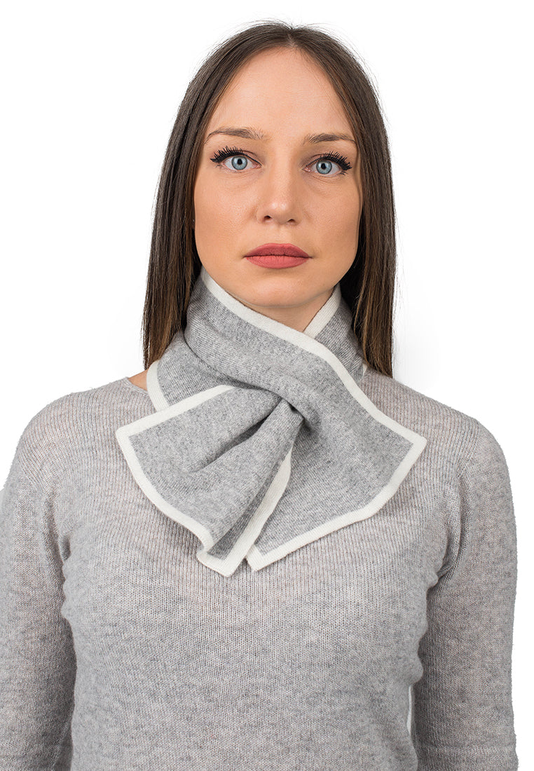 Tour de cou femme 100 % cachemire, coloris Gris | Dalle Piane Cashmere