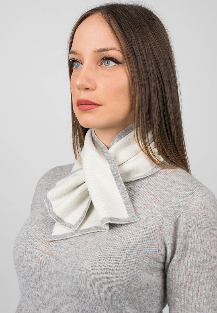 Tour de cou femme 100 % cachemire, coloris Gris, vue 4 | Dalle Piane Cashmere
