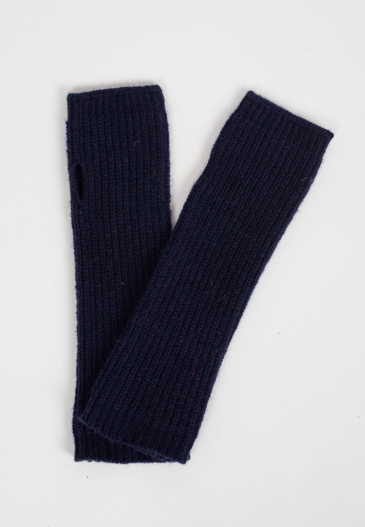 Manchettes, coloris Bleu, vue 2 | Dalle Piane Cashmere