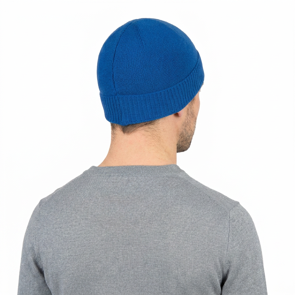 Bonnet jersey homme en 100 % cachemire