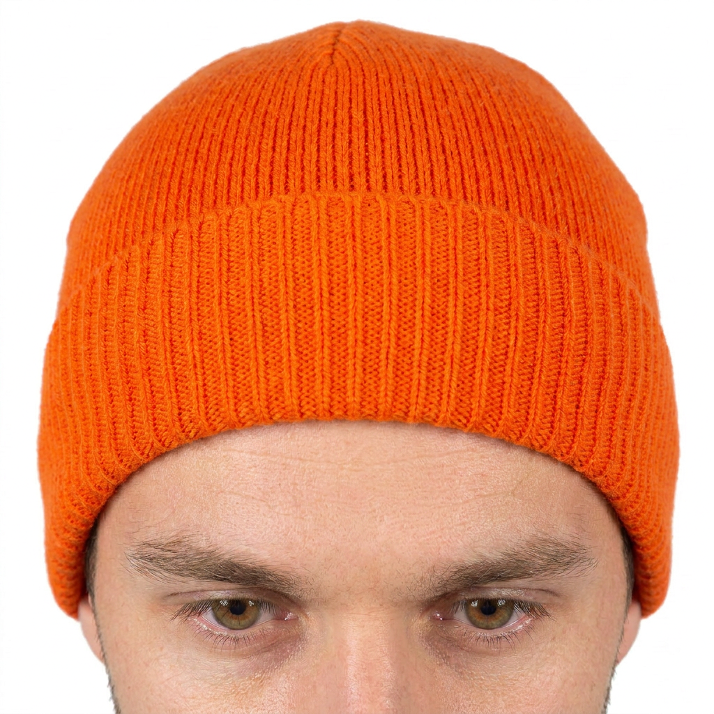Bonnet jersey homme en 100 % cachemire