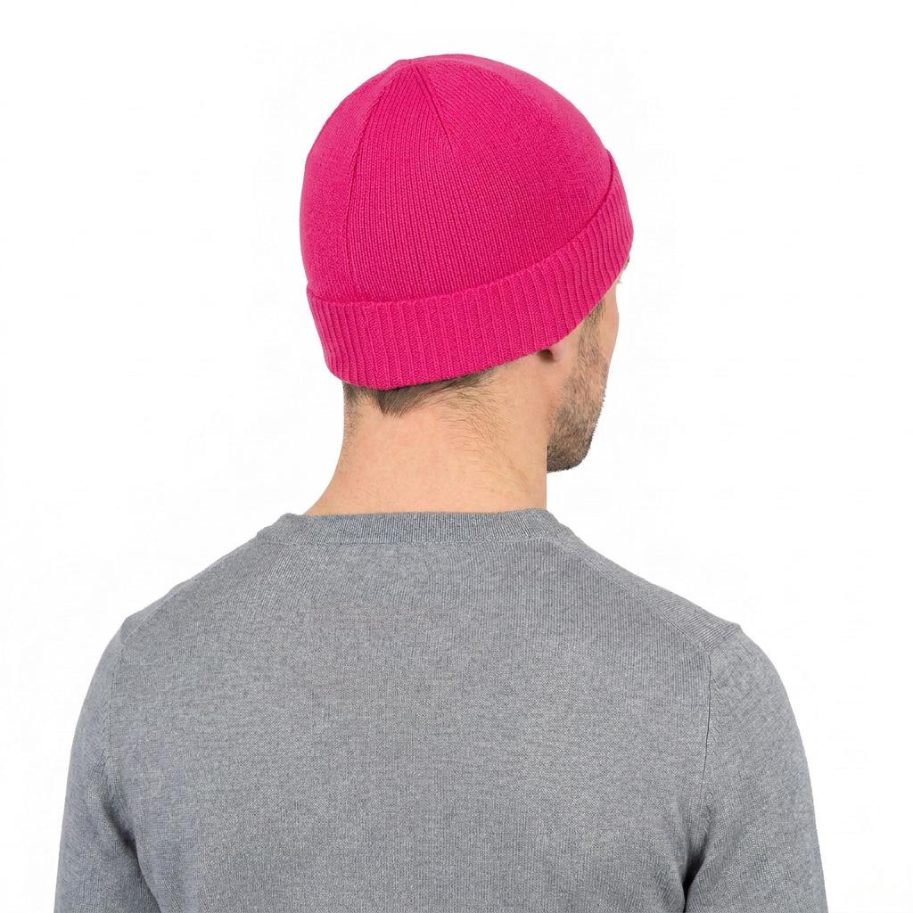 Bonnet jersey homme en 100 % cachemire