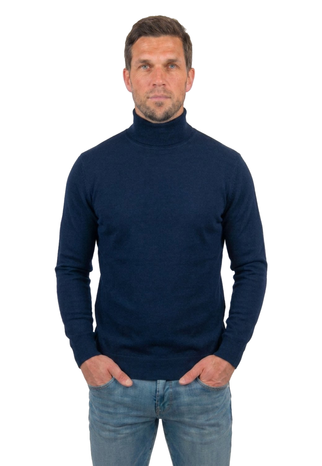 Dolcevita 100% lana merinos, colore Blu | Dalle Piane Cashmere