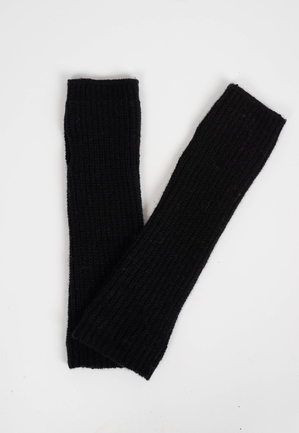 Manchettes, coloris Noir, vue 2 | Dalle Piane Cashmere