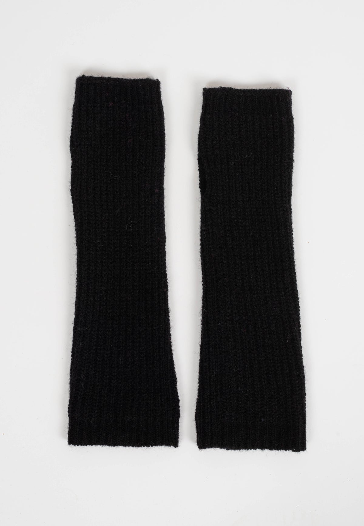 Manchettes, coloris Noir | Dalle Piane Cashmere