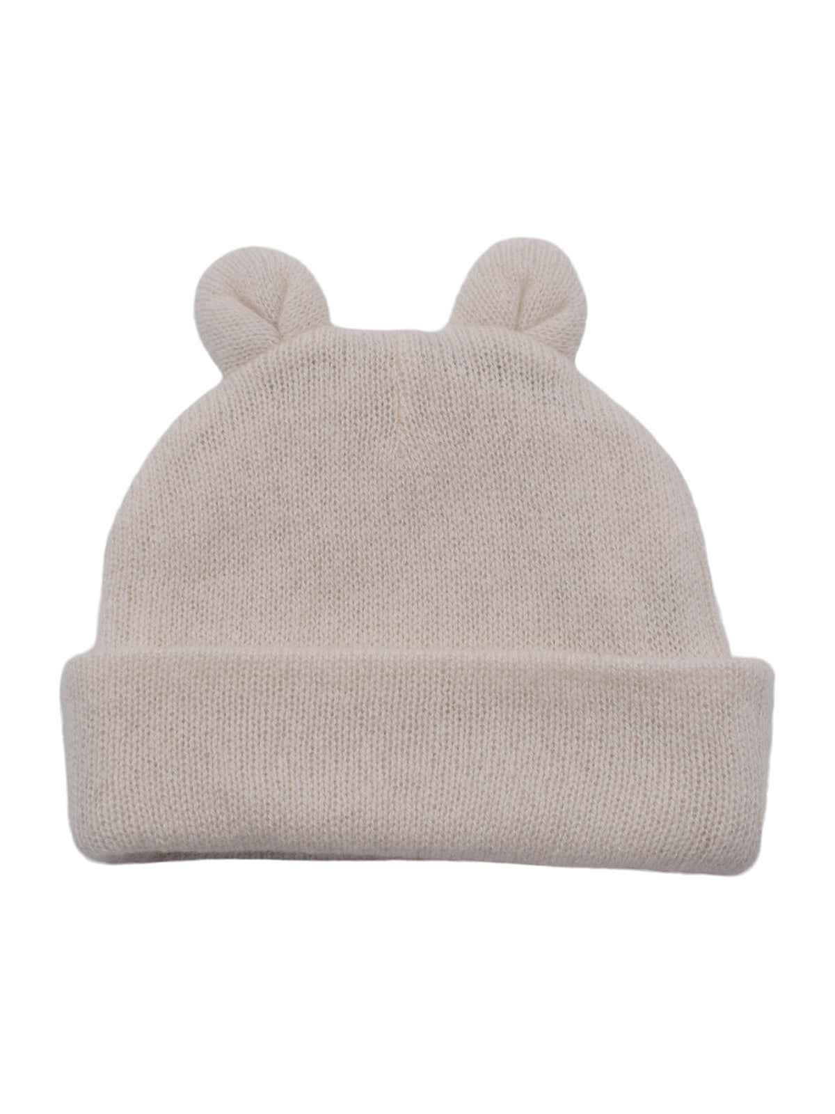 Cappellino neonato 100% Cashmere, colore Crema | Dalle Piane Cashmere