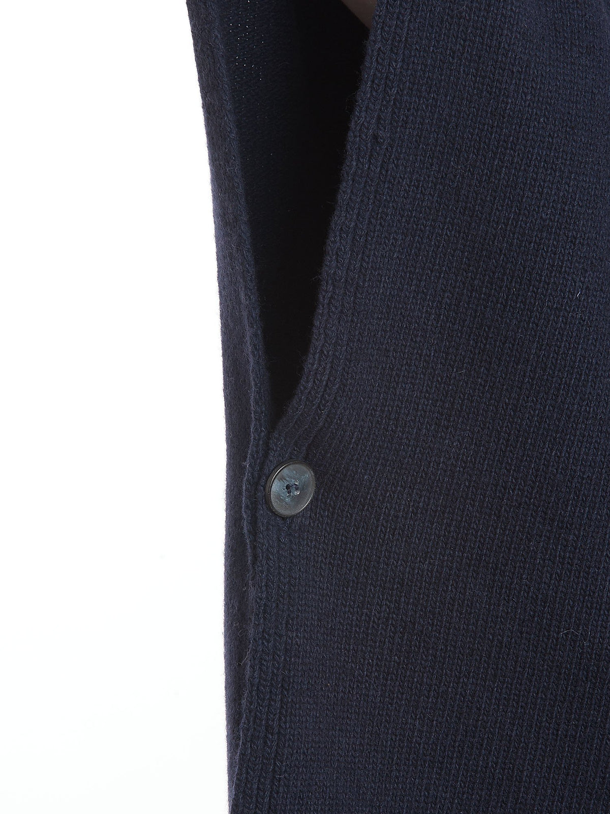 Cape femme à boutons latéraux mélange cachemire, coloris Bleu, vue 3 | Dalle Piane Cashmere