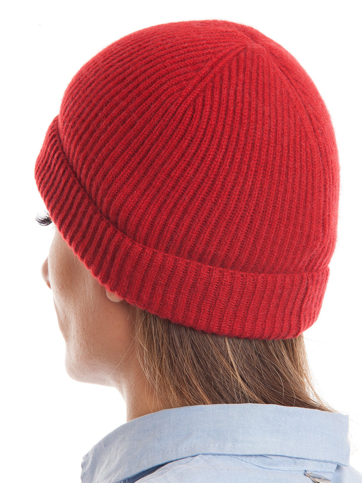 Bonnet femme 100 % cachemire, coloris Rouge | Dalle Piane Cashmere