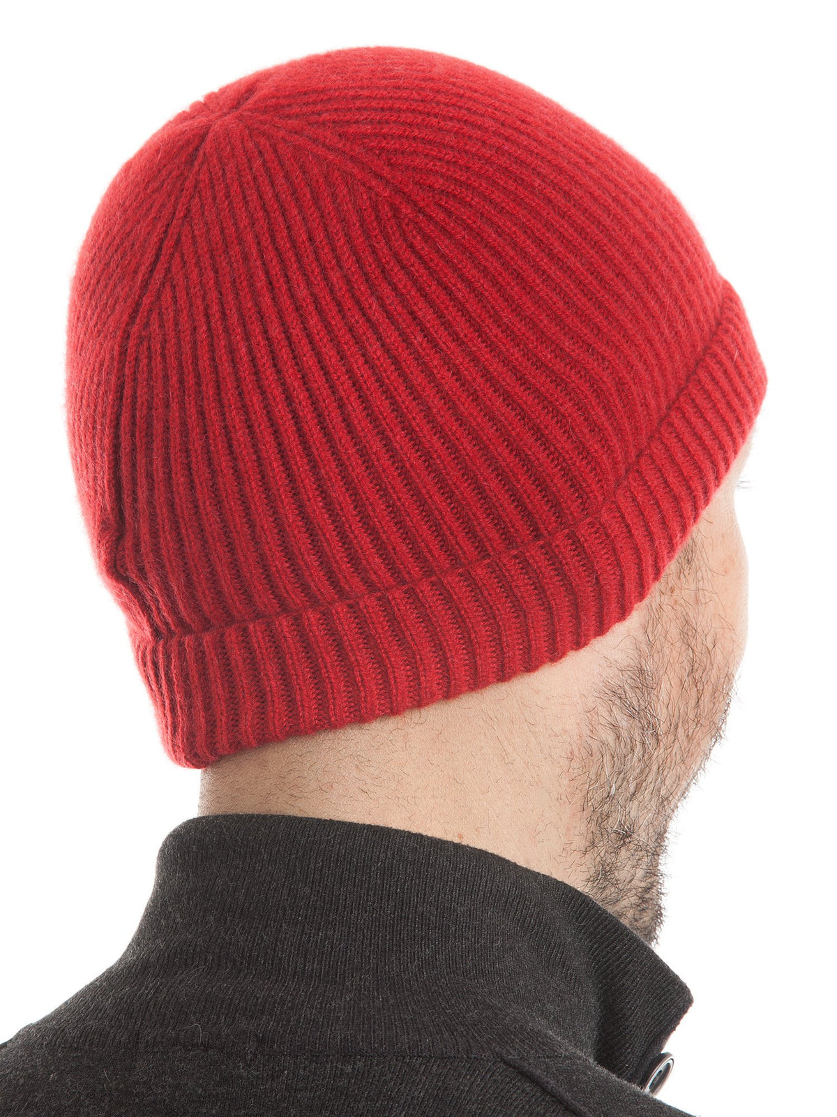 Bonnet homme 100 % cachemire, coloris Rouge | Dalle Piane Cashmere