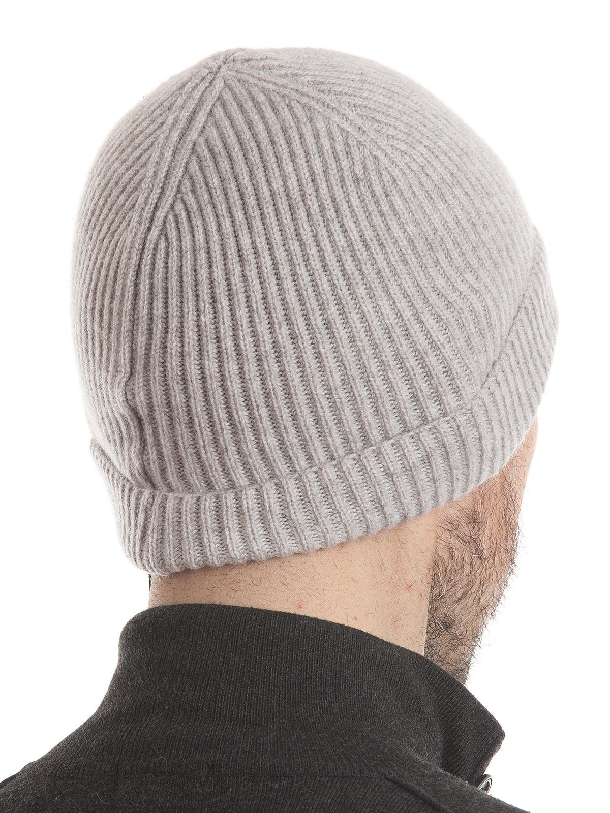 Bonnet homme 100 % cachemire, coloris Gris | Dalle Piane Cashmere