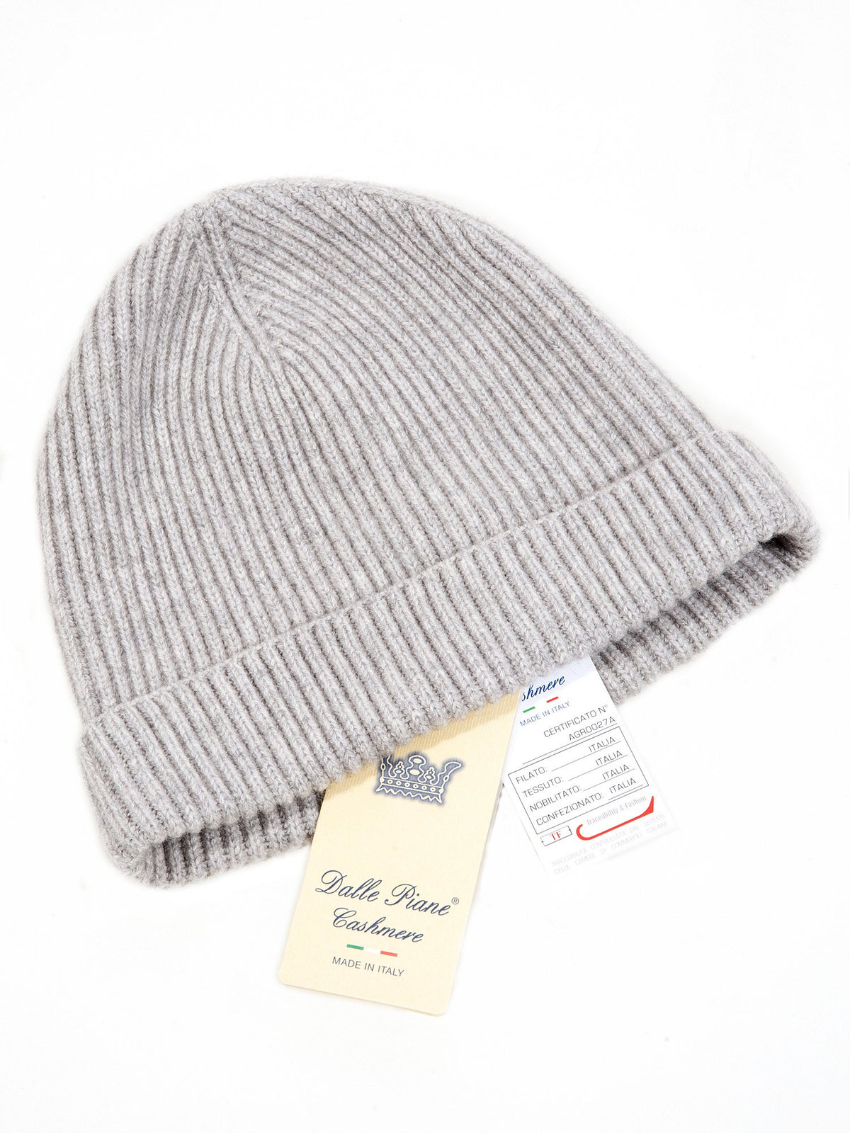 Bonnet femme 100 % cachemire, coloris Gris, vue 2 | Dalle Piane Cashmere