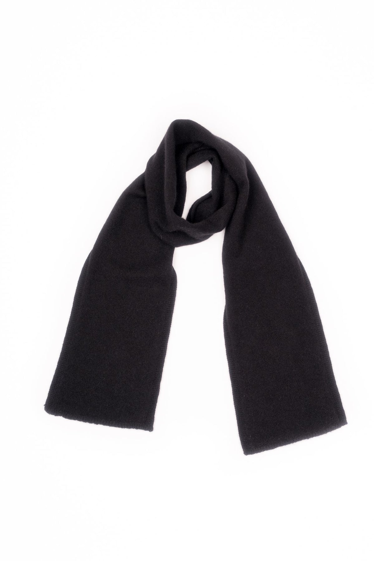 Écharpe enfant 100 % cachemire, coloris Noir | Dalle Piane Cashmere