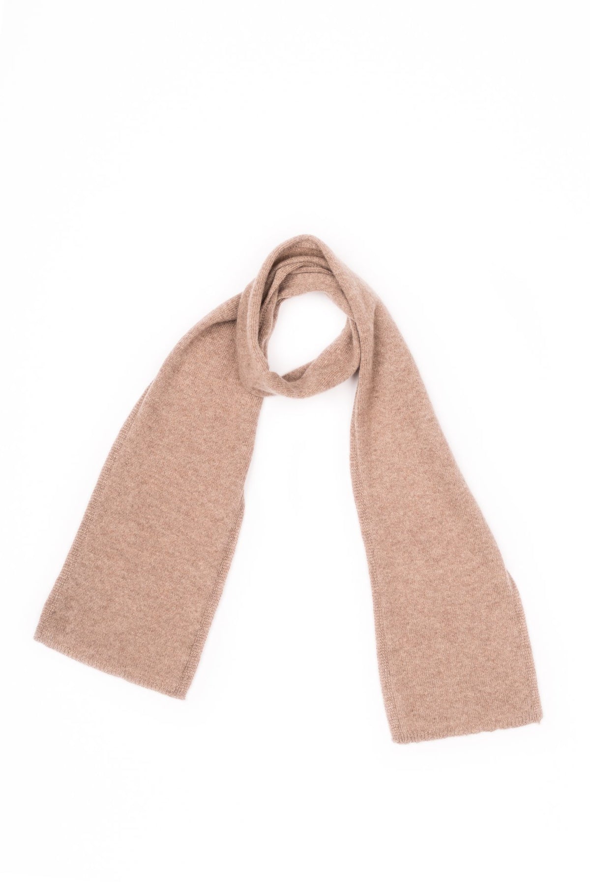 Écharpe enfant 100 % cachemire, coloris Vison | Dalle Piane Cashmere