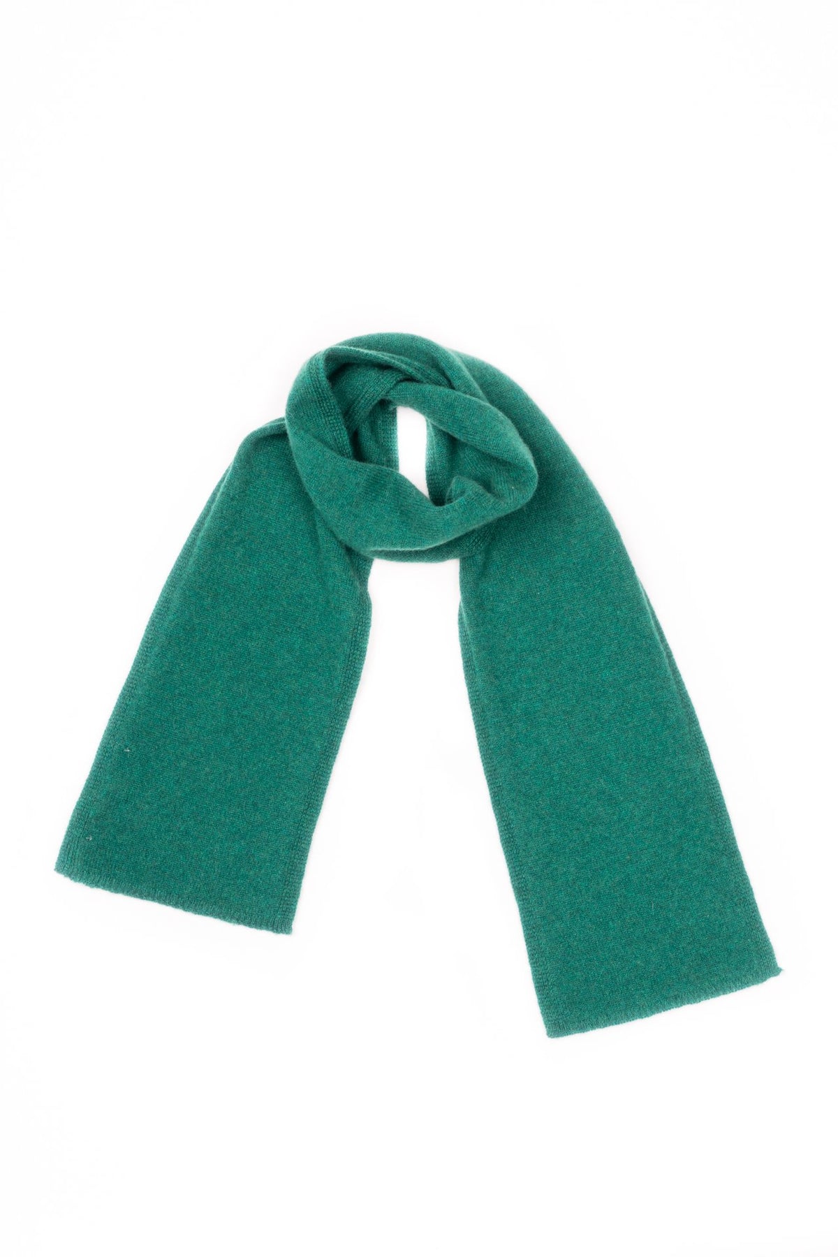 Écharpe enfant 100 % cachemire, coloris Vert | Dalle Piane Cashmere