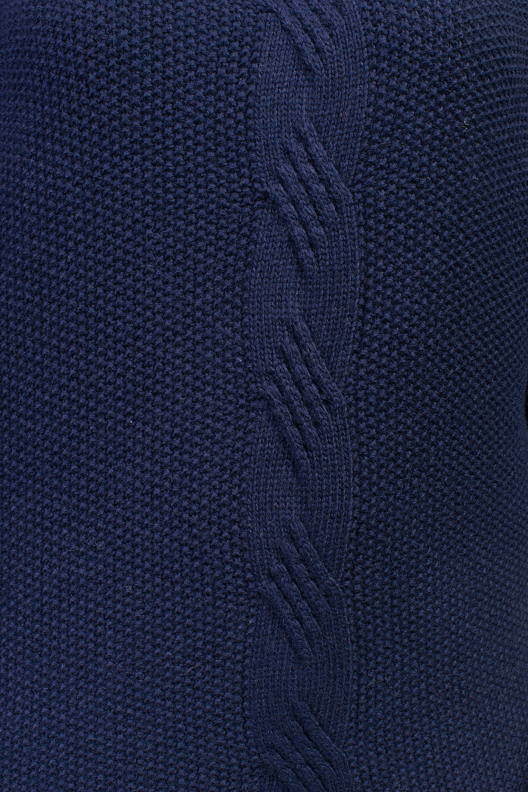 Pull à torsade femme mélange cachemire, coloris Bleu, vue 4 | Dalle Piane Cashmere