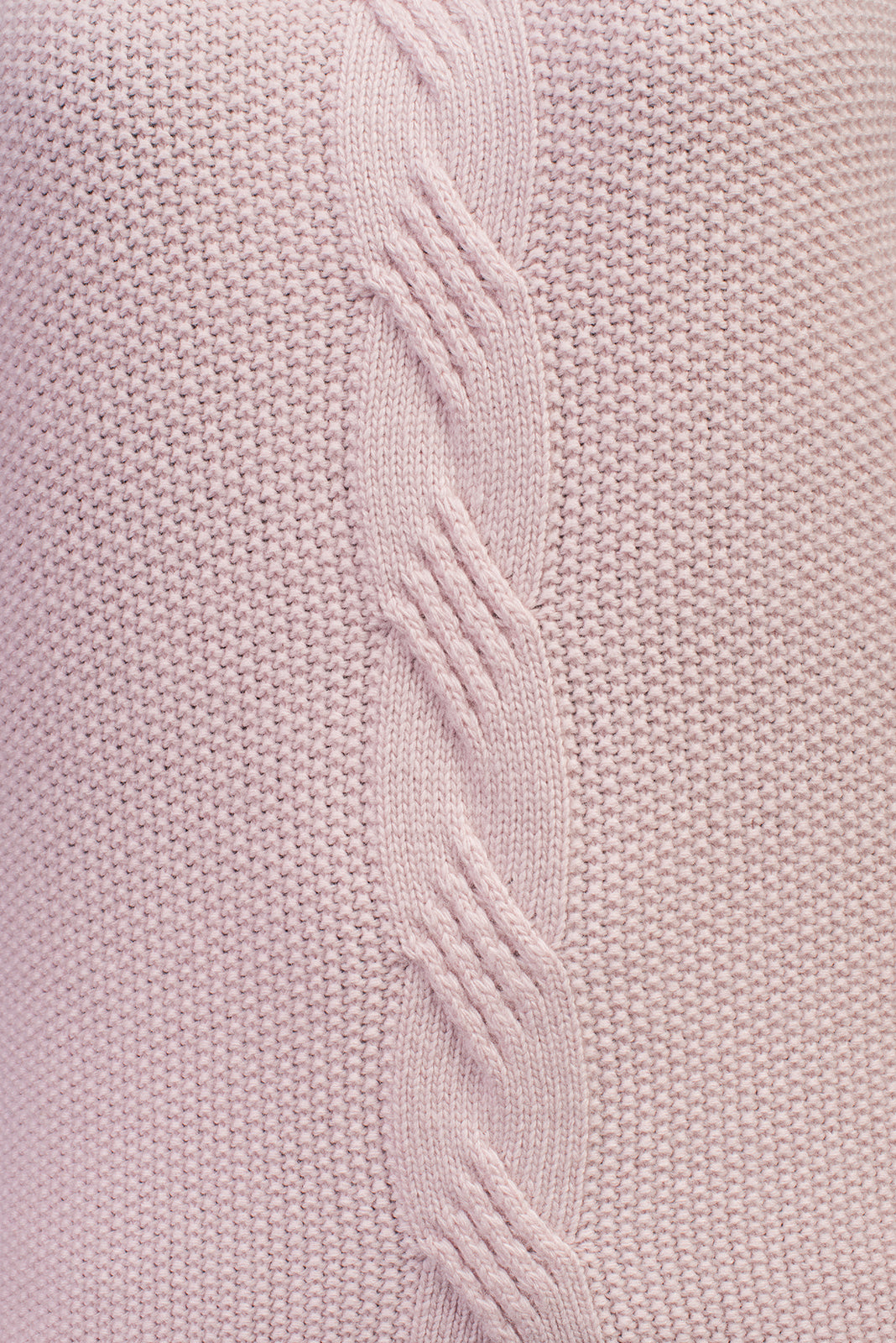 Pull à torsade femme mélange cachemire, coloris Rose, vue 4 | Dalle Piane Cashmere