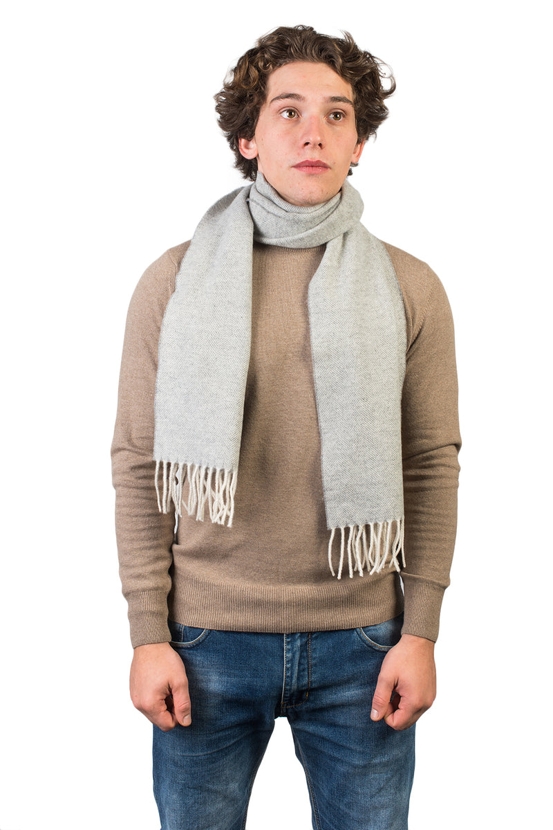 Sciarpa spigata Lana e Cashmere | Dalle Piane Cashmere