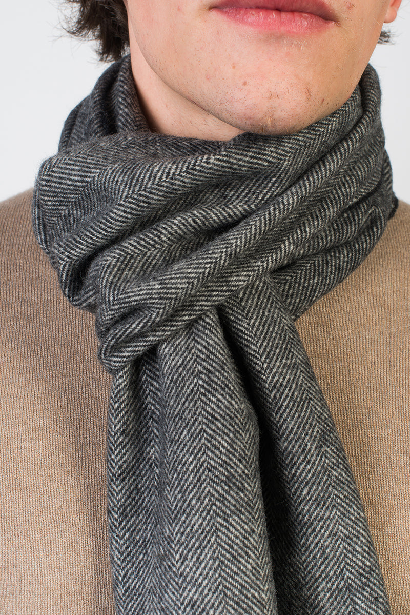 Sciarpa spigata Lana e Cashmere | Dalle Piane Cashmere