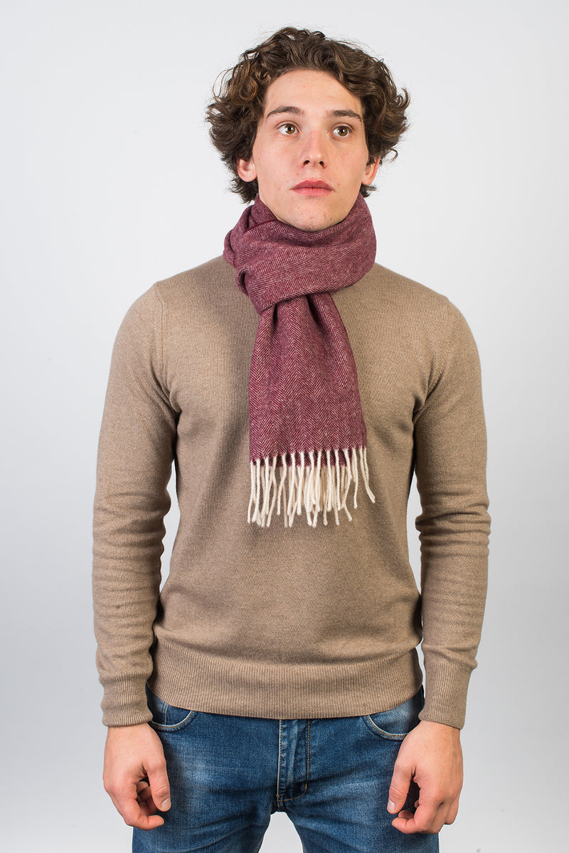 Sciarpa spigata Lana e Cashmere | Dalle Piane Cashmere