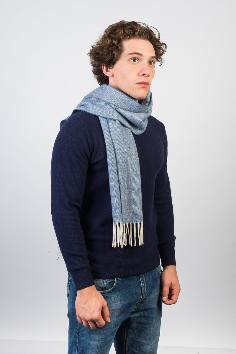 Sciarpa spigata Lana e Cashmere | Dalle Piane Cashmere