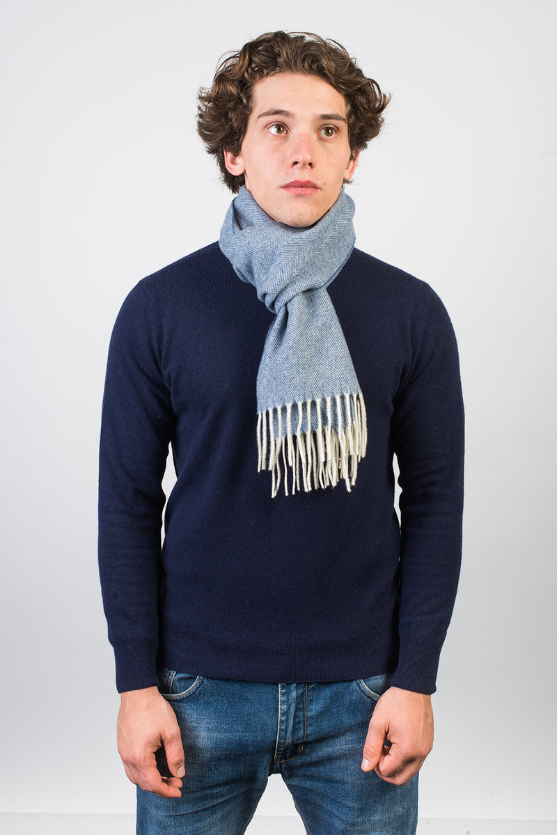 Sciarpa spigata Lana e Cashmere | Dalle Piane Cashmere