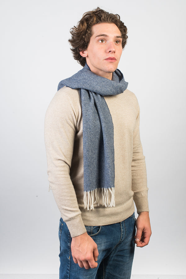 Sciarpa spigata Lana e Cashmere | Dalle Piane Cashmere