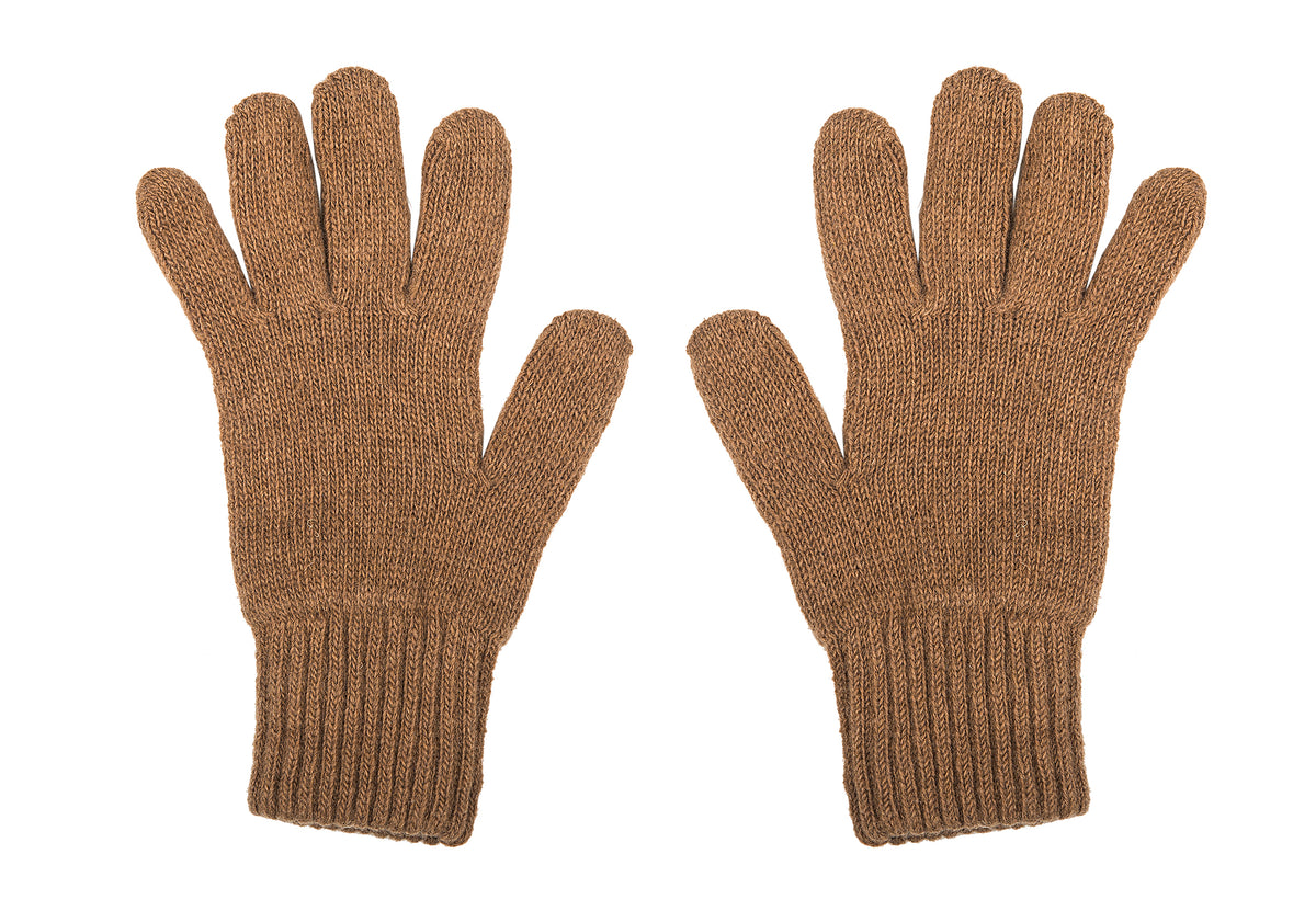 Gants femme mélange cachemire, coloris Camel | Dalle Piane Cashmere