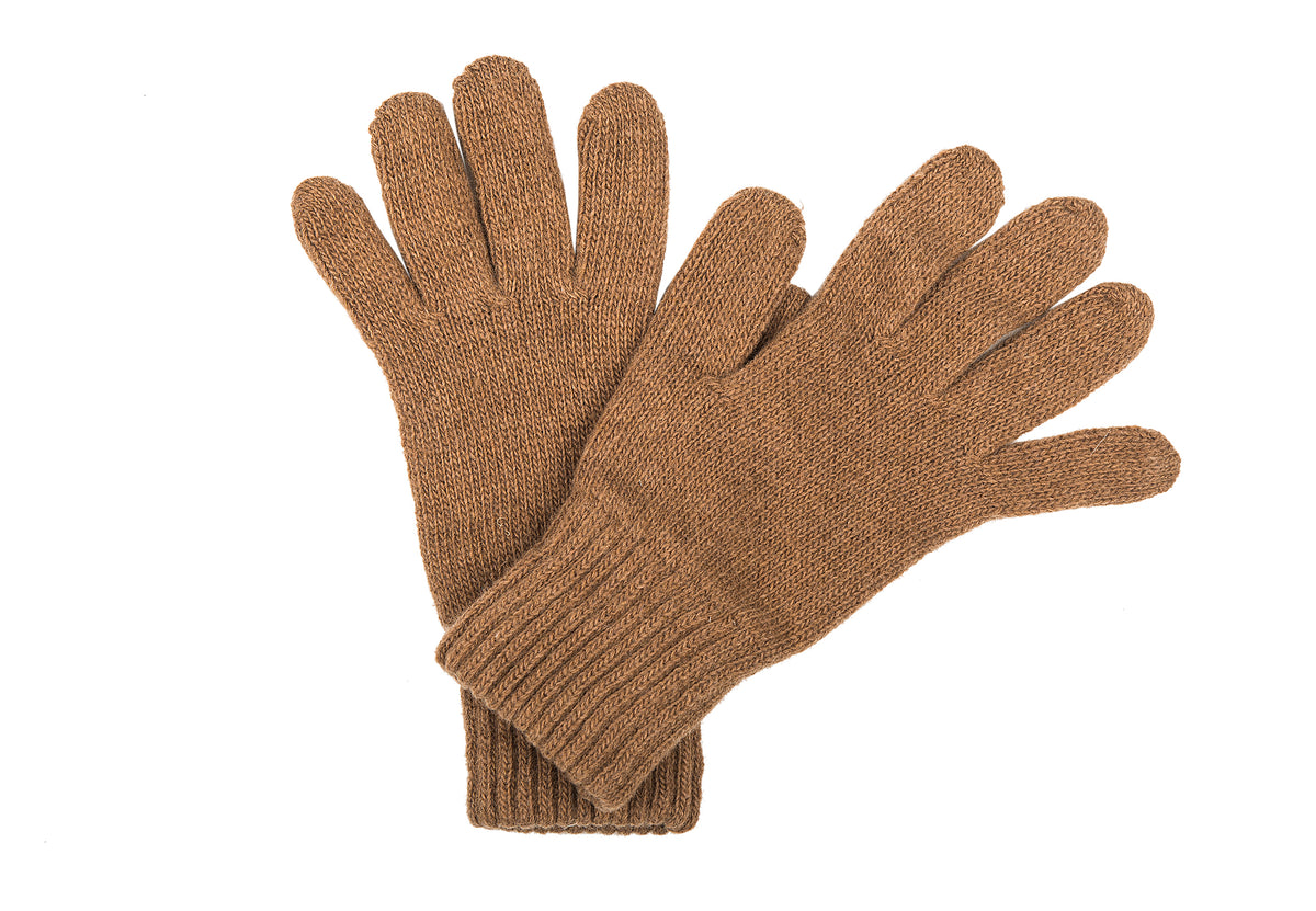 Gants femme mélange cachemire, coloris Camel, vue 2 | Dalle Piane Cashmere