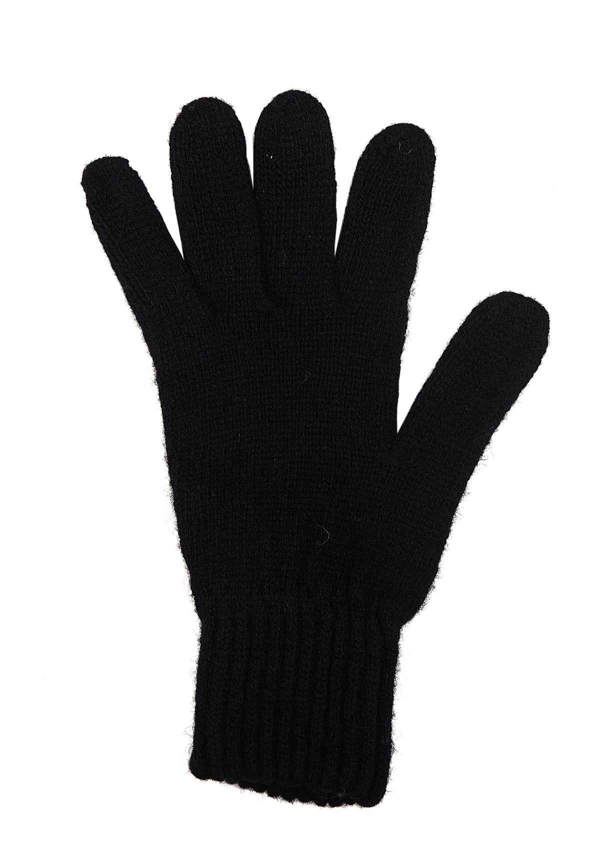 Gants femme mélange cachemire, coloris Noir, vue 3 | Dalle Piane Cashmere