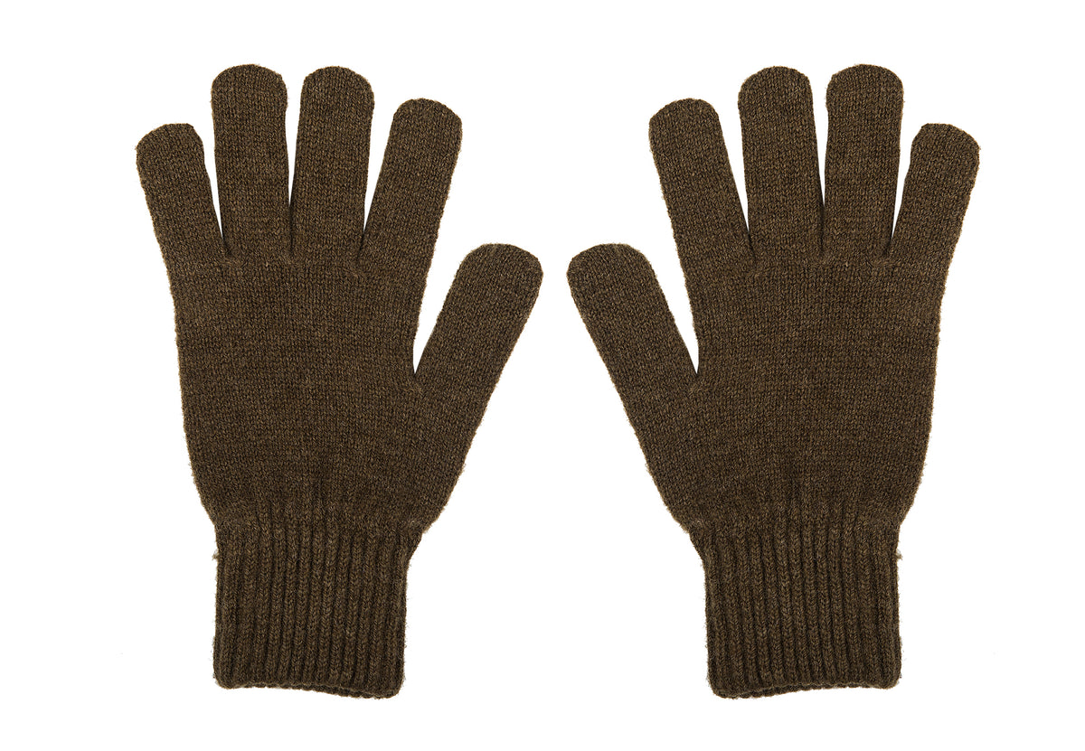 Gants femme mélange cachemire, coloris Kaki | Dalle Piane Cashmere