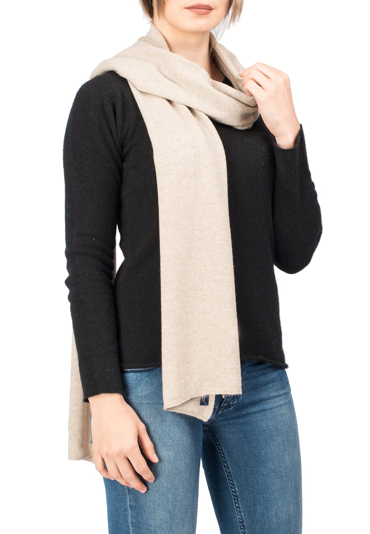 Sciarpa misto cashmere, colore Beige | Dalle Piane Cashmere
