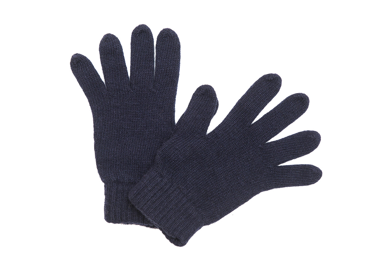 Gants femme mélange cachemire, coloris Bleu, vue 2 | Dalle Piane Cashmere