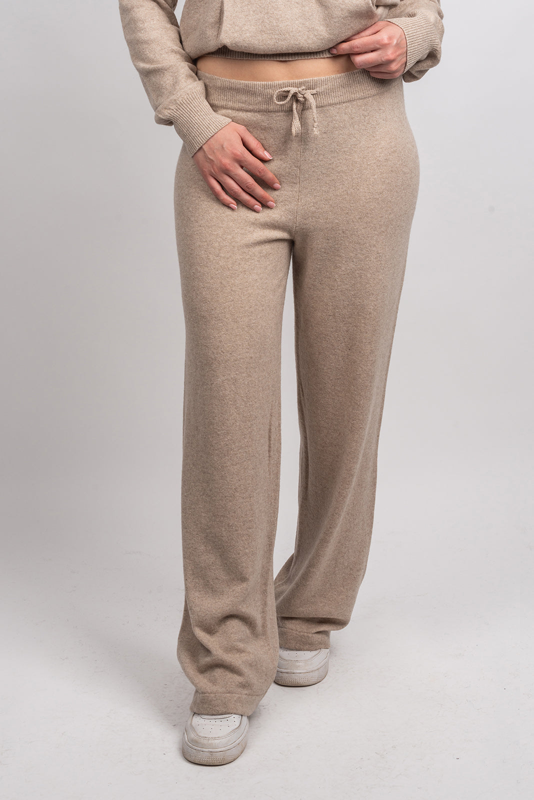 Pantaloni misto cashmere, colore Beige | Dalle Piane Cashmere