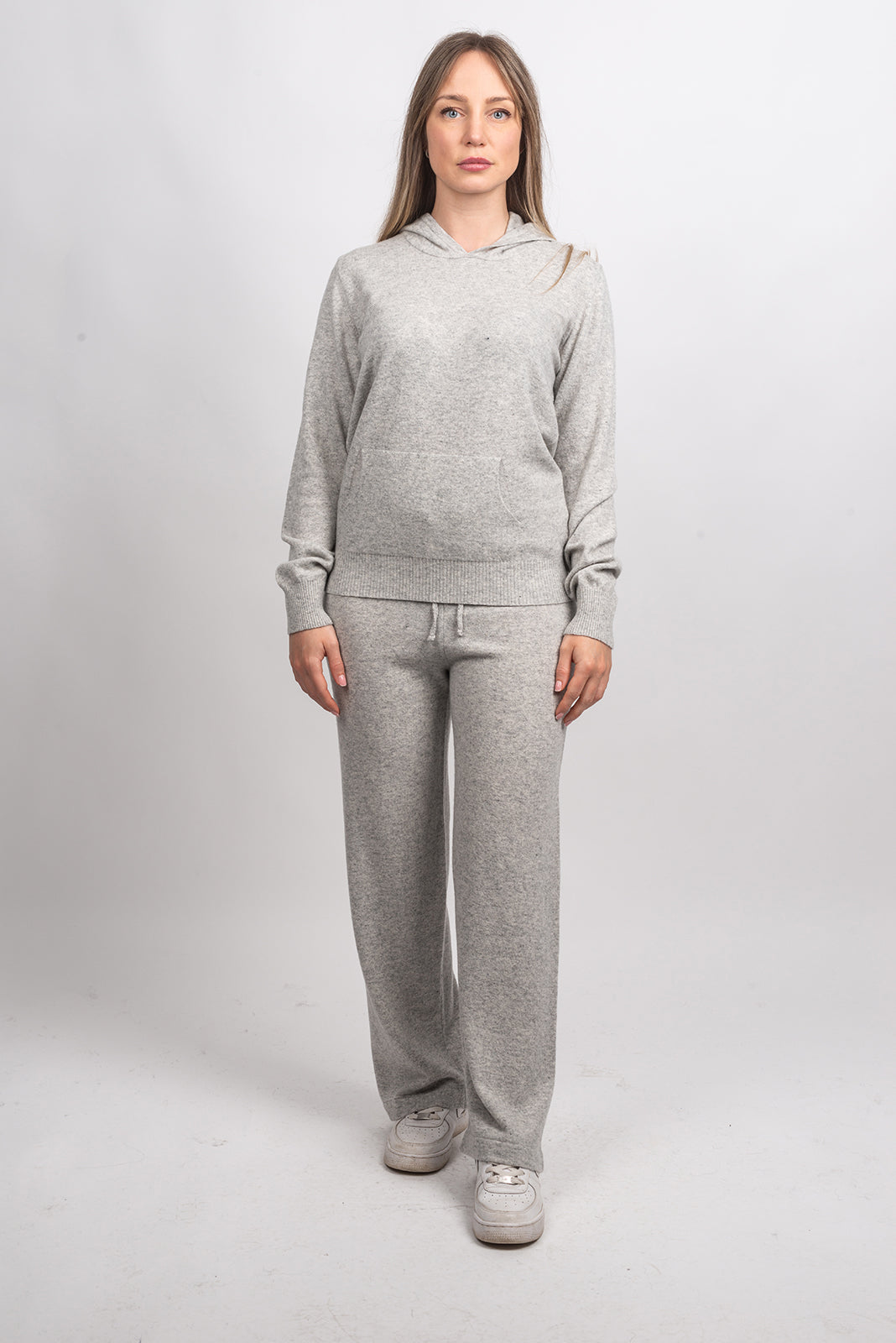 Pantalon femme mélange cachemire, coloris Gris, vue 3 | Dalle Piane Cashmere